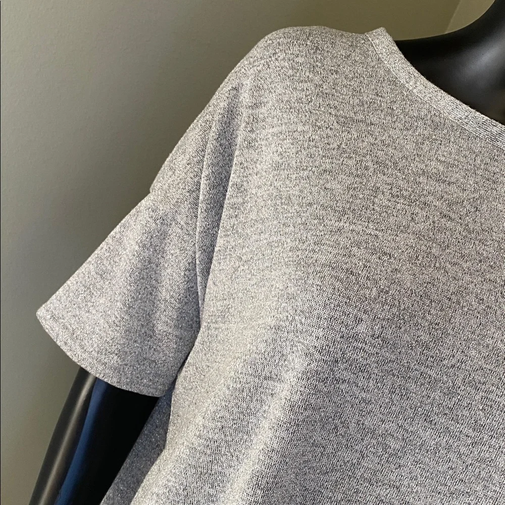 Boohoo Heather Gray Glittery Sparkly T shirt Dress - Picture 9 of 12